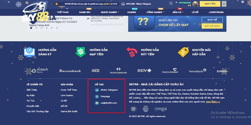 Đánh giá về đội ngũ liên hệ SKY88
