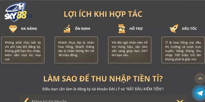 Lý do để bạn đăng ký trở thành đại lý SKY88